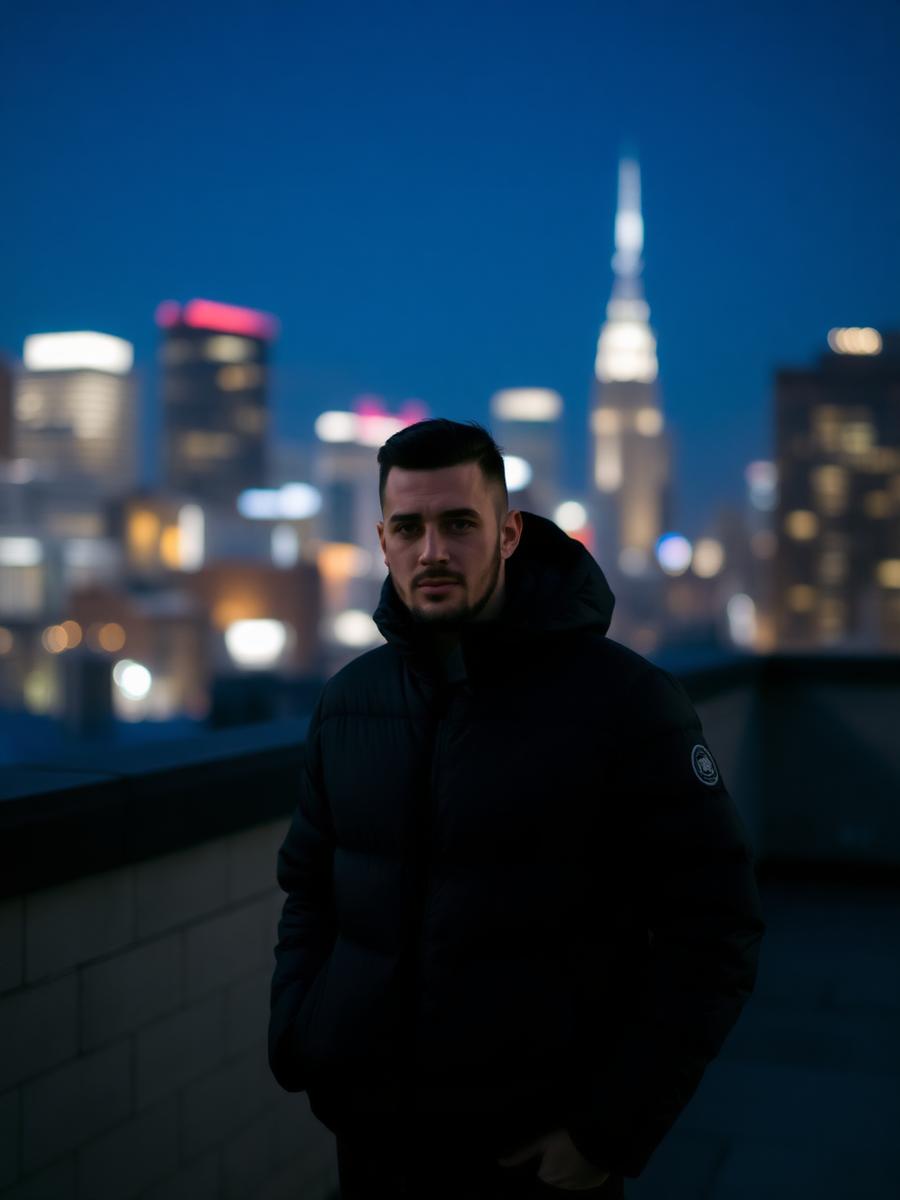 Customer wearing a jacket from The Jacket Club